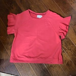 Short sleeve sweatshirt